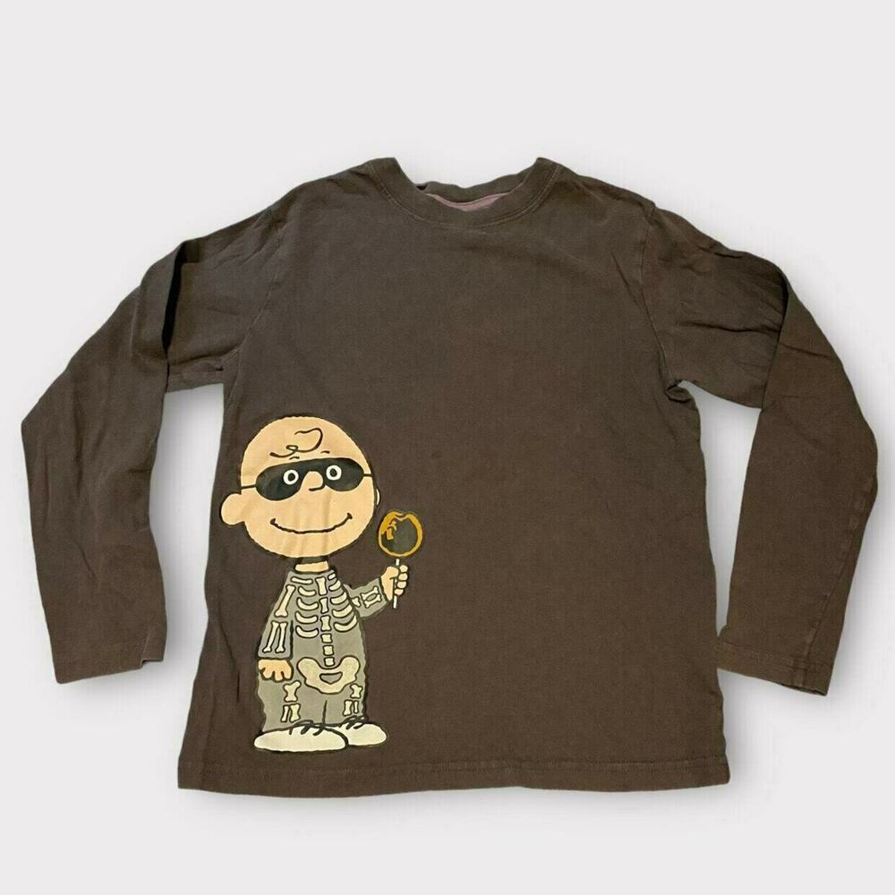 Hanna Andersson (10) Charlie Brown Skeleton Long Sleeved Shirt